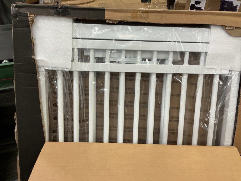 Condition photo showing Good Condition for Gardner Pet 51"-87" Extra Tall Cat Gate for Doorway, Wide Adjustable 27.56"-37" Baby Gate Included 4 Extension Kits, Pressure Mounted Safety Full Door Gate for Stairs, Studio, Kitchen (White) White 51-87"/130-220cm