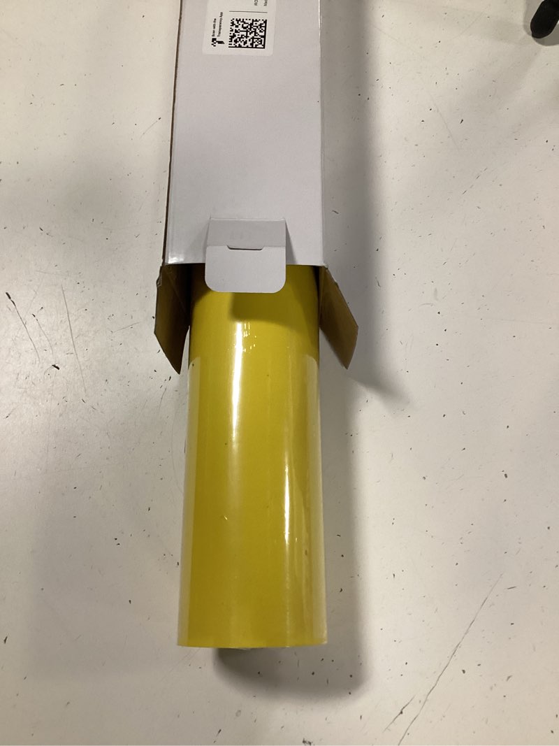 Condition photo showing New/Like New for yellow htv iron on vinyl 12inch by 35ft heat transfer vinyl for t-shirt htv rolls for all cutter machine - easy to cut & weed (35ft, yellow) 35ft yellow