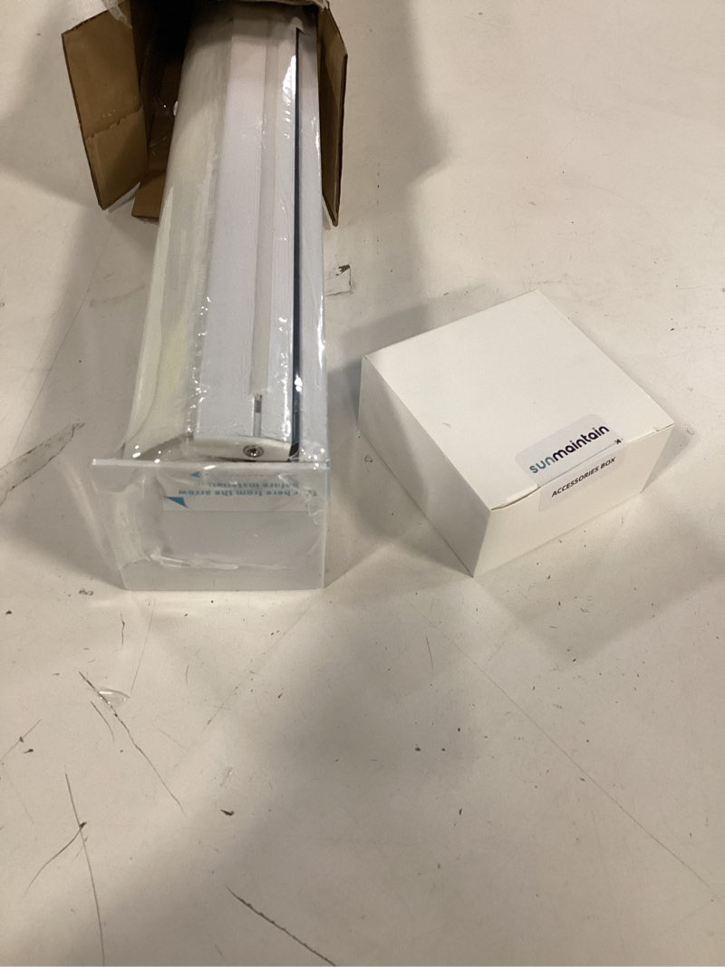 Condition photo showing Good Condition for 22" W x 72" H Cordless Light Filtering Roller Shade for Windows, Free Stop Windows Shades, Thermal Insulated Linen-Style Blinds for Home and Office, Modern Window Blind Color-Matched (White) 22"W x 72"H White