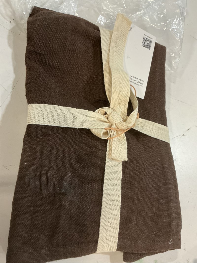 Condition photo showing As Is for classic cotton velvet pillow cover, 20x20, espresso