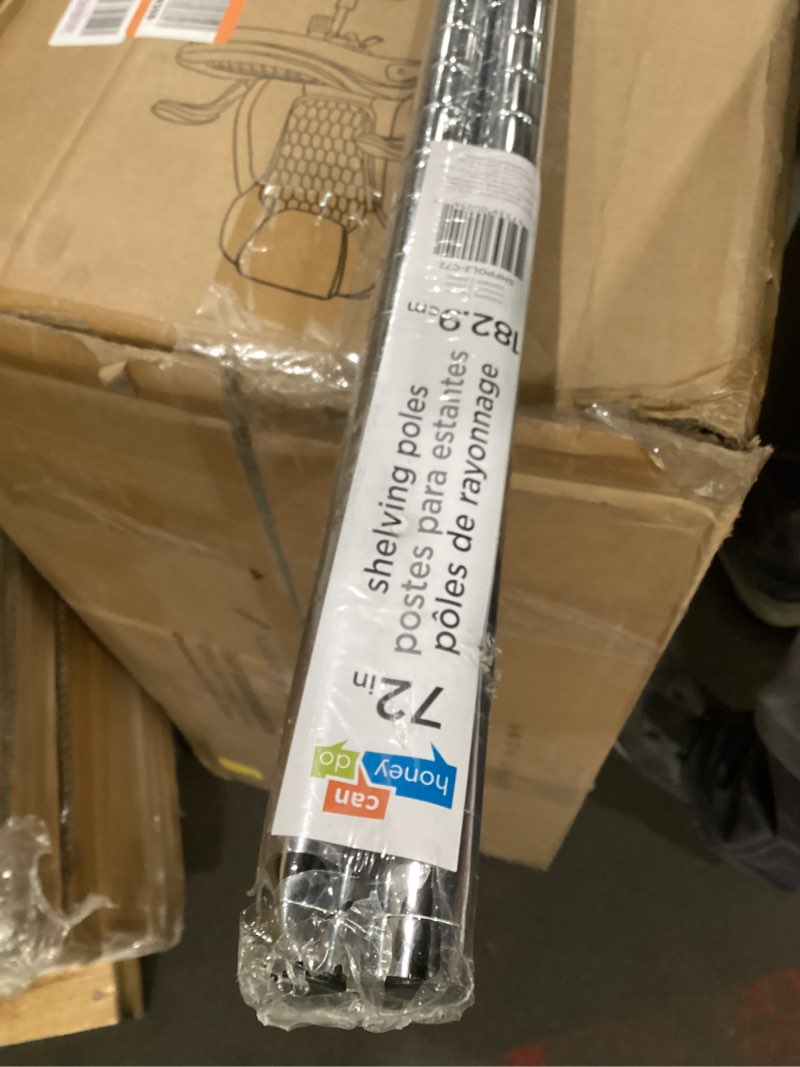 Condition photo showing New/Like New for Honey-Can-Do 2-Pack Shelf Poles with Leg Levelers