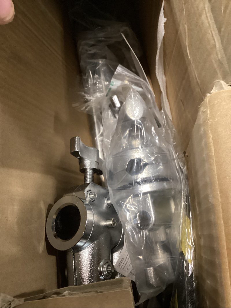 Condition photo showing As Is for k&f concept heavy duty c stand 10.8ft/330cm with holding arm sandbag, 2*grip head stainless steel photography light stand c-stand sturdy for studio monolight, softbox, reflector