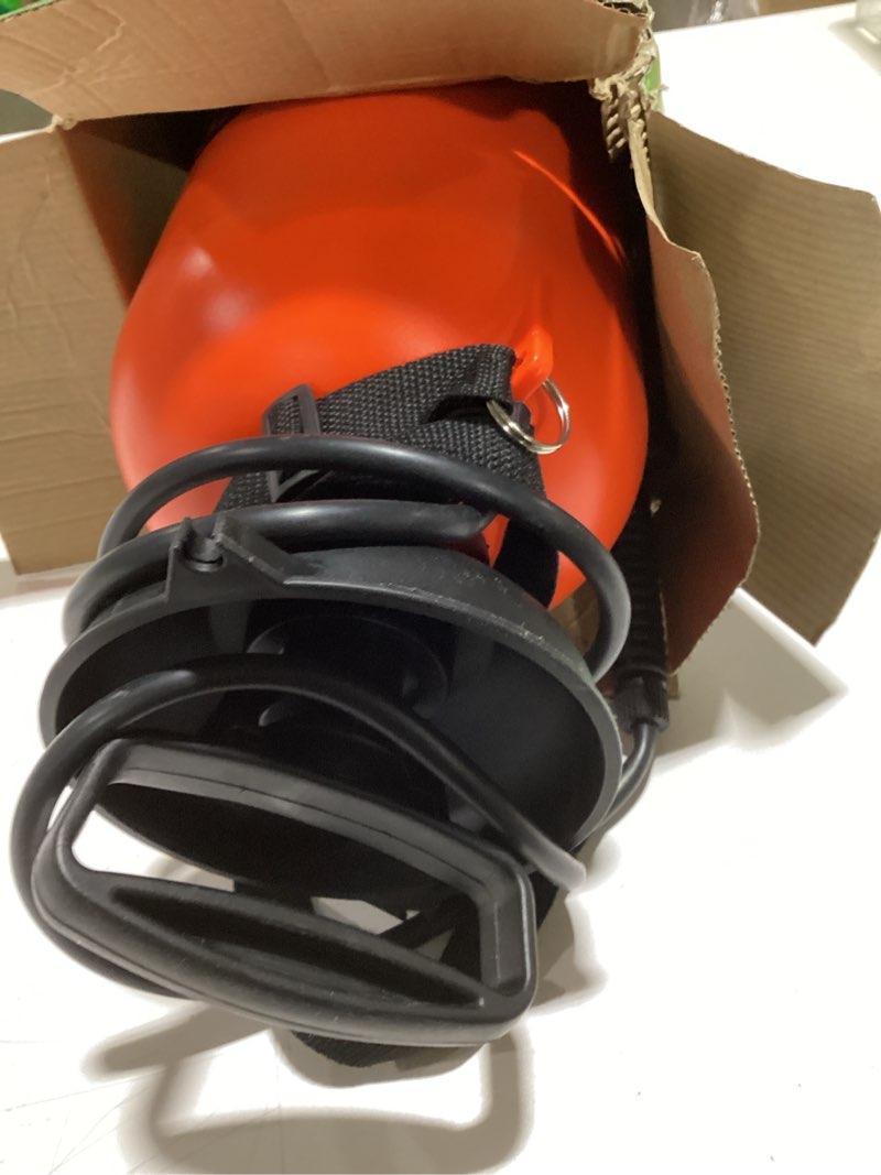 Condition photo showing As Is for VIVOSUN Pump Sprayer 2 Gallon, Pressurized Lawn & Garden Water Spray Bottle with Adjustable Shoulder Strap, Pressure Relief Valve, for Spraying Plants, Garden Watering and Cleaning 2.1 Gallons Orange