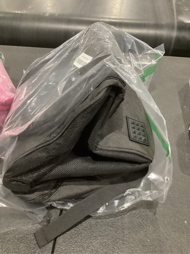 Condition photo showing As Is for Bosynoy Bowling Backpack, Bowling Ball Bag Totes for Single Ball with Shoe Compartment & Foam Padded, Fits Shoes Up to US Mens Size 16, Grey Black