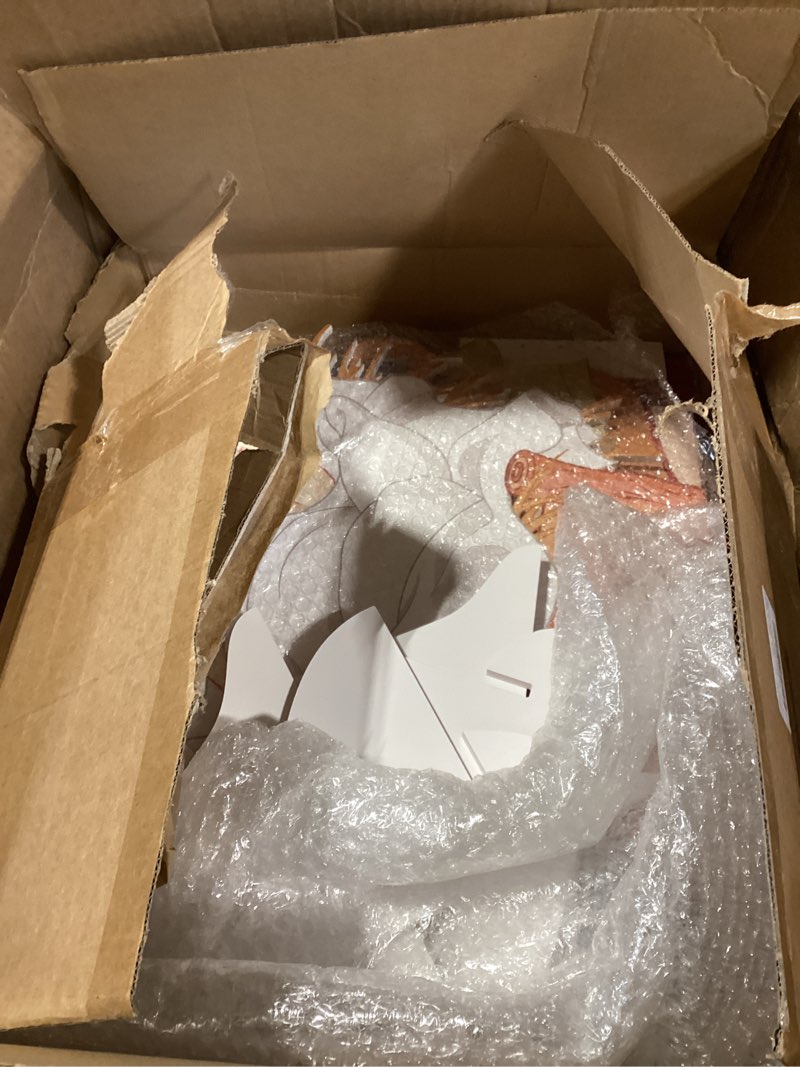 Condition photo showing As Is for Zonon 3 Pcs Large Christmas Nativity Scene Outdoor 47" Holy Family Yard Decorations with Stakes PVC Water Resistant Weatherproof Sturdy Christian Nativity Signs for Yard Lawn Garden Decor(Classic)