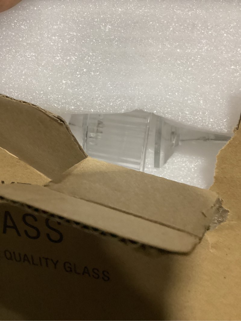 Condition photo showing As Is for martini glasses set of 8, 10 oz ribbed coupe glasses champagne coupe glasses set for wine?margarita glass transparent 8