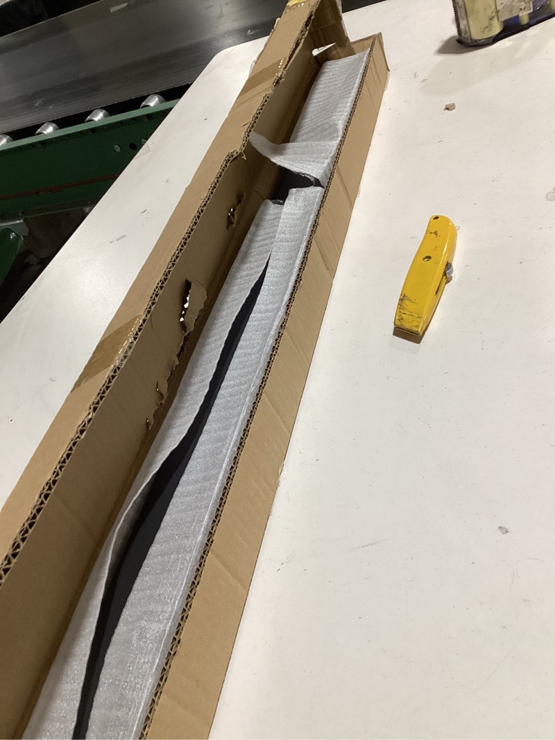 Condition photo showing New/Like New for 4FT Stainless Steeal T304 Black Handrail for Cable Railing System, 3/64" Thick Rectangular Flat Top Rail 1 Pack, Upgraded Outdoor Coated Cable Deck Handrails for Indoor Outdoor DIY Balustrade 1 Pack 4FT