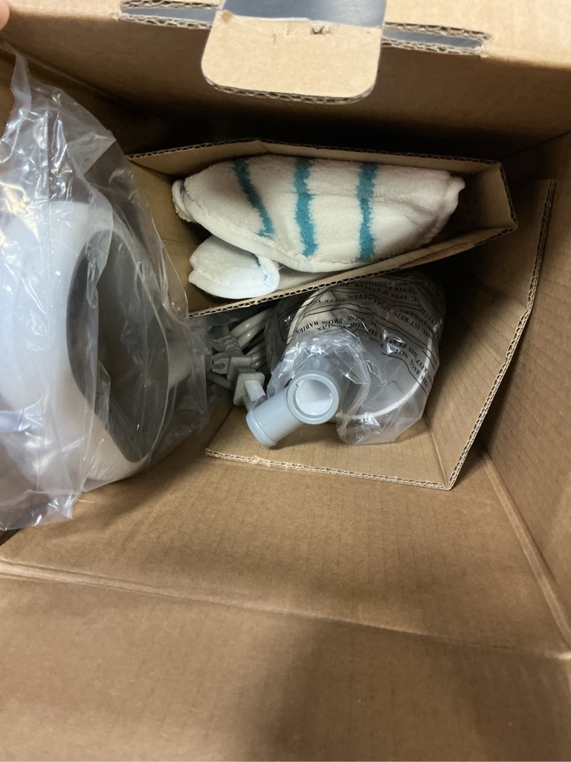 Condition photo showing Good Condition for sweetcrispy steam mop for floor cleaning,lightweight floor steamer cleaner for hardwood/tile/laminate floors carpet, 2 washable pad,white and grey white and grey 43.08*7.83*11.05inch 2025 new model