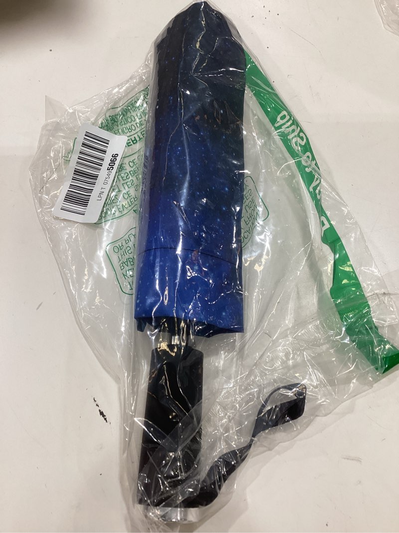 Condition photo showing New/Like New for seniny inverted travel umbrella compact - windproof umbrellas for rain with reflective strip, large uv umbrella for sun protection, automatic portable umbrellas fold in reverse for car, backpack star