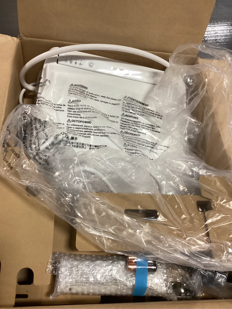 Condition photo showing As Is for TOTO® WASHLET® K300 Electronic Bidet Toilet Seat with Instantaneous Water Heating, PREMIST and EWATER+ Wand Cleaning, Elongated, Cotton White - SW3036R#01