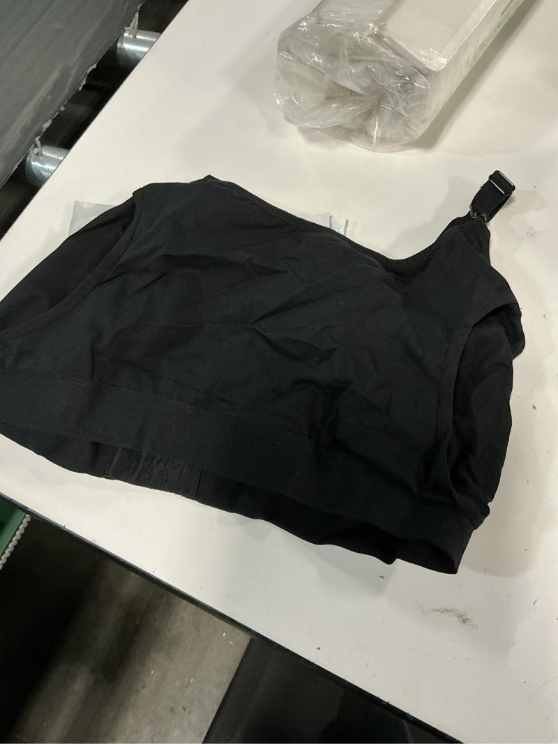 Condition photo showing Good Condition for momcozy pumping bra hands free, pumping and nursing bra in one holding breast pump for spectra, lansinoh, medela black,grey-2pk x-large