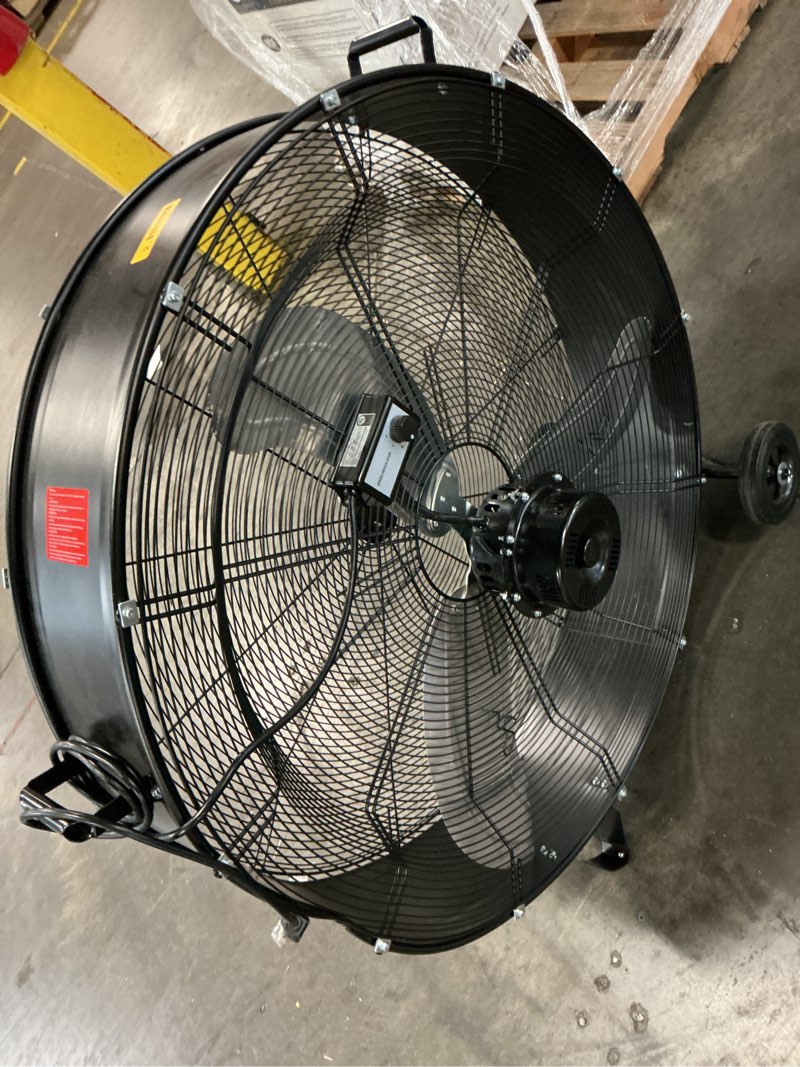 Condition photo showing Good Condition for  utilitech 36-in high velocity indoor industrial fan, in black