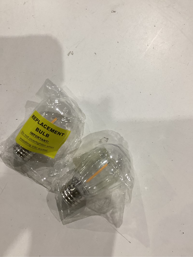 Condition photo showing As Is for mj premier led light 2 bulb e27 base replacement bulbs 3v customized special table lamp battery operated warm white light(45 * 85)