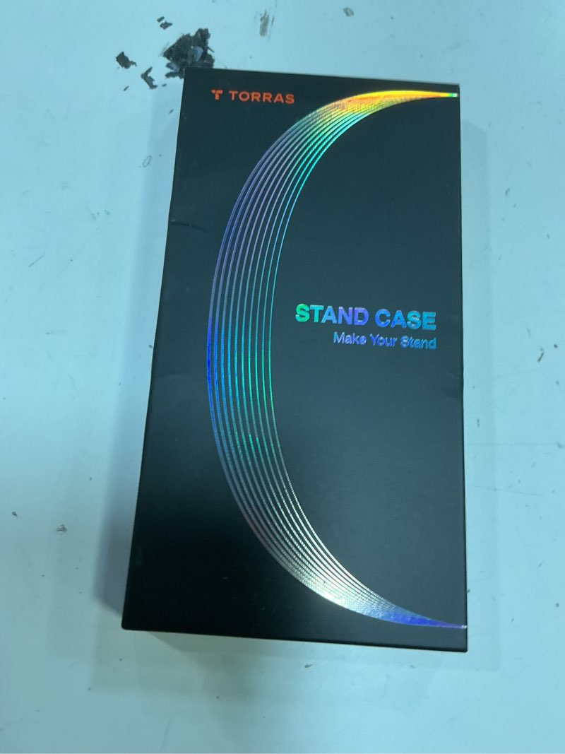 Condition photo showing New/Like New for torras 360 magnetic stand for iphone air case, [fit for magsafe] [military-grade protection] translucent slim case for iphone 17 air, 2025, obsidian black, ostand o3 fitness series c-obsidian black for iphone air