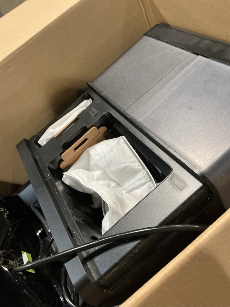 Condition photo showing As Is for irobot roomba plus 505 combo robot vacuum & mop with autowash dock - extending spinning mop pads, self-empties, pad wash & heated drying, self-cleaning, recognizes & avoids obstacles, lidar navigation black