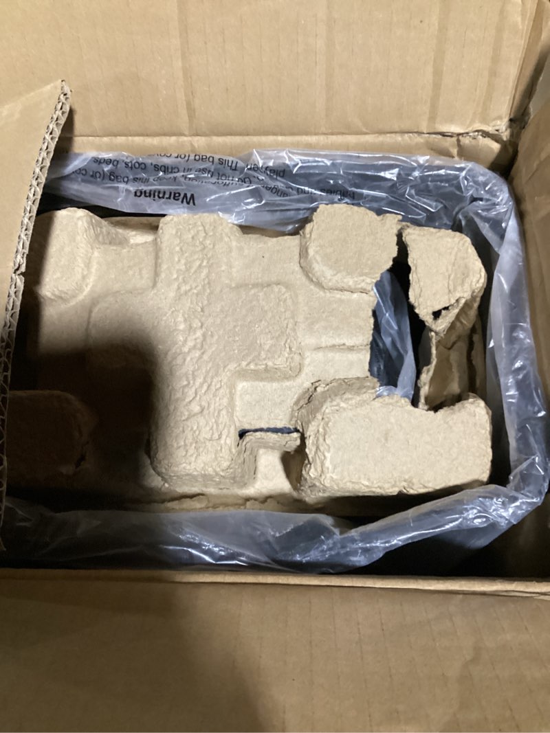 Condition photo showing New/Like New for Amazon Basics 6-Sheet Cross-Cut Paper and Credit Card Shredder with 3.8 Gallon Bin, Shreds Staples, Black