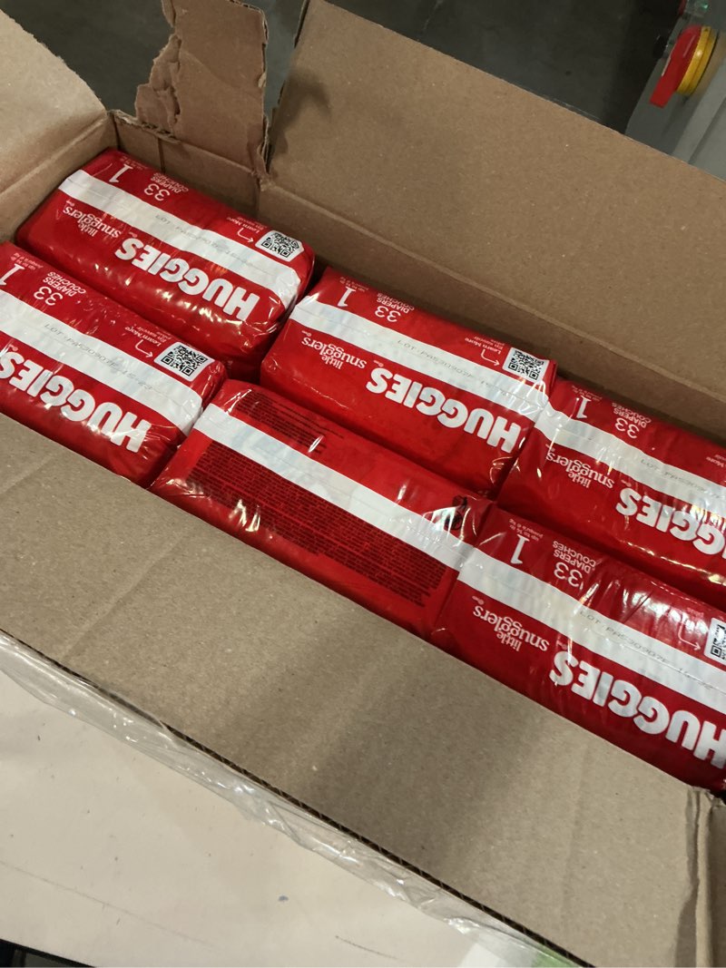 Condition photo showing New/Like New for Huggies Size 1 Diapers, Little Snugglers Diapers, Size 1 (8-14 lbs), 198 Count (6 Packs of 33), Packaging May Vary Size 1 198