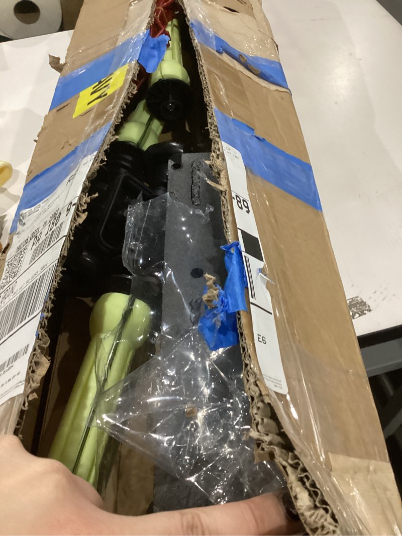 Condition photo showing As Is for MagicLine Photography Backdrop 3 Roller Support System, 118 inch Stainless Steel Crossbars Manual Backdrop Stand,Wall/Ceiling/Light Stand Mount Background Holder for Home & Studio(Stability)