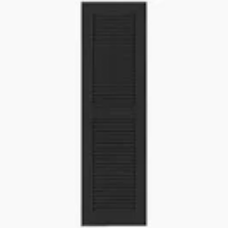 Custom Louvered Shutter with Straight Top