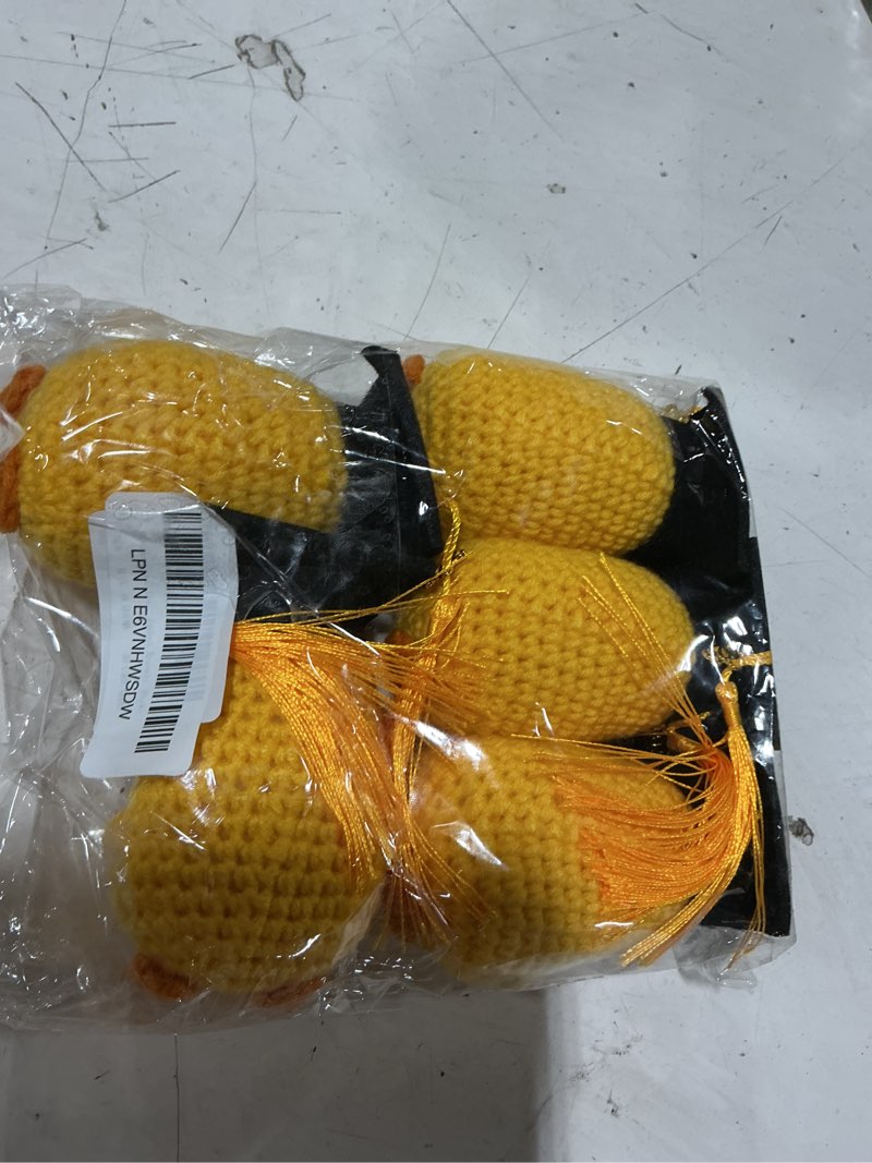 Condition photo showing Good Condition for (missin 1) graduation gifts set class of 2026?6 pcs positive ducks with grad cap?funny gifts for high school college for her girls him boys?handmade inspiring emotional support positive crochet animals (duck)g
