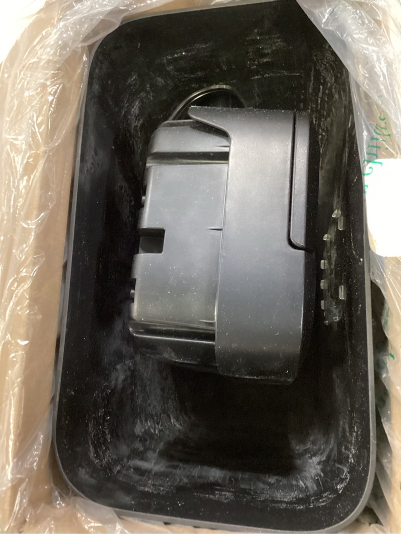 Condition photo showing As Is for pen+gear 6-sheet cross-cut paper/credit card shredder with 3.7 gallon bin, black, home & office use