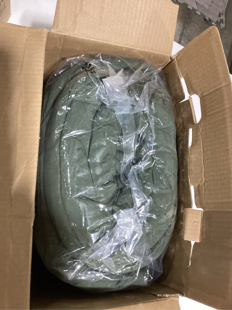 Condition photo showing Good Condition for bedsure waffle comforter set queen, soft and breathable dark green bedding comforter set, 3 pieces, 1 waffle weave comforter (90"x90") and 2 pillowcases (20"x26") queen 04 - dark green