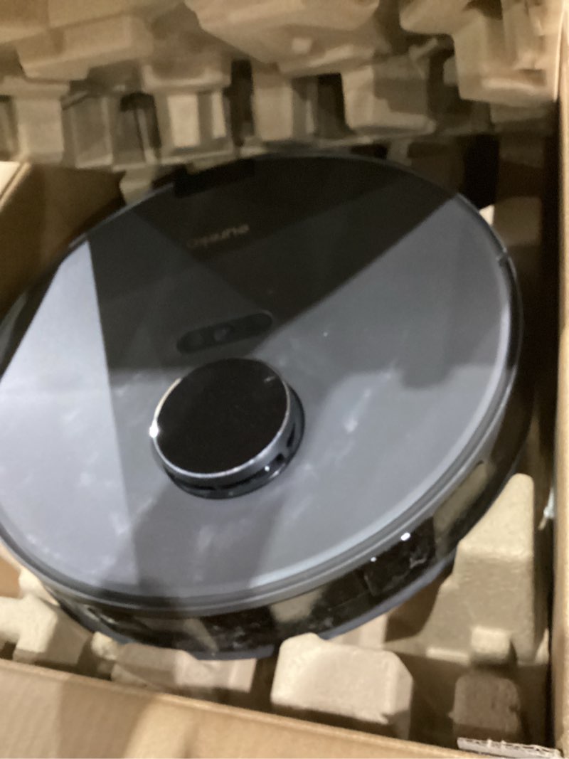 Condition photo showing Good Condition for Eureka E20 Plus Robot Vacuum with Bagless Self Emptying Station, Robotic Vacuum and Mop Combo, 45-Day Capacity, Upgraded 8000Pa Suction and Anti Hair-Tangling Brush, LiDAR Navigation, App Control Black E20