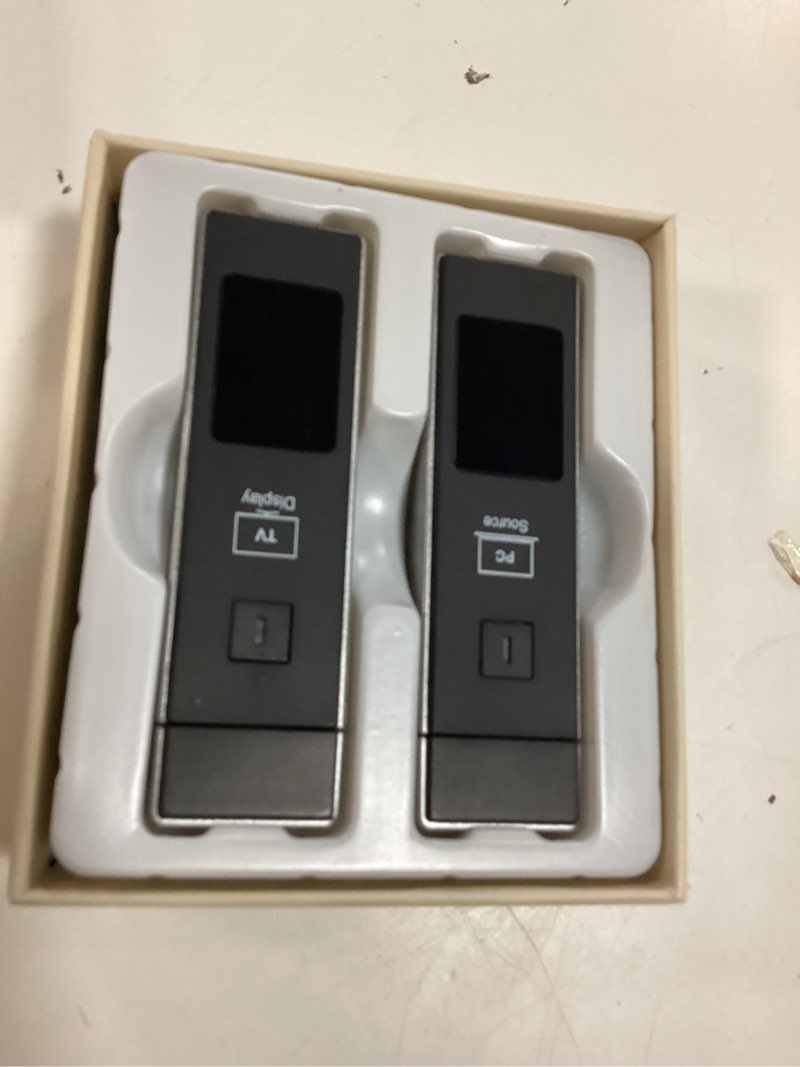 Condition photo showing New/Like New for 2026 new wireless hdmi transmitter and receiver, 360ft/110m extender 4k decode 1080p@60hz output with led display, plug&play 5.8+2.4g streaming video/audio from pc/laptop/tv box to monitor black