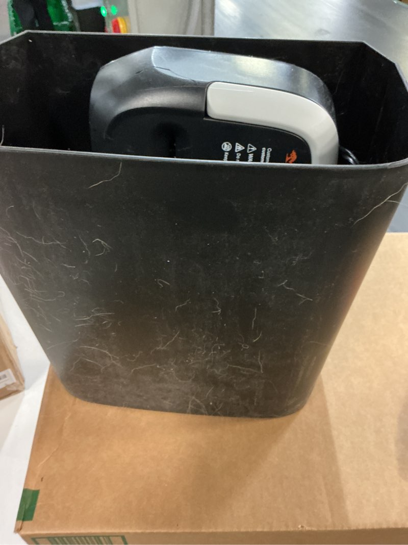 Condition photo showing As Is for Bonsaii Paper Shredder, 3.4 Gals Wastebasket, 5-6 Sheet Crosscut Shredder for Home Use Black 5x18mm Crosscut Original