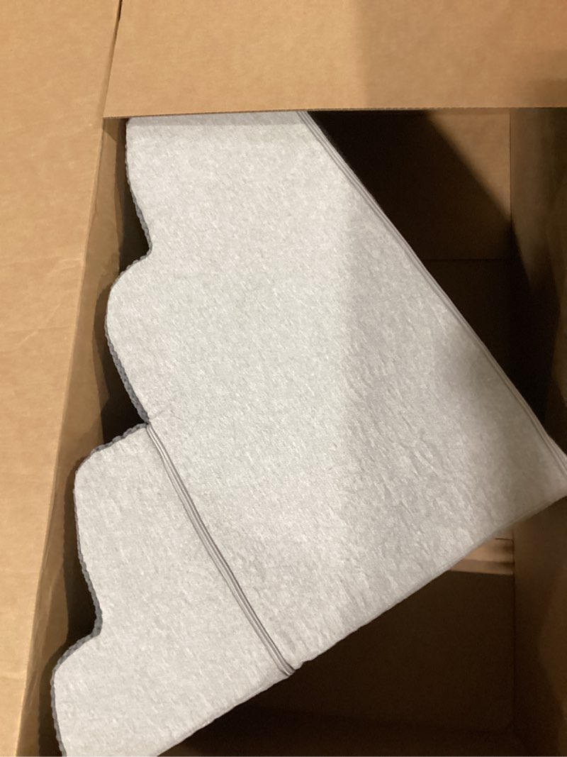 Condition photo showing Good Condition for Dog Stairs Ramp for High Beds Up to 25" H - 5 Step Pet Stairs for Small to Large Dogs, 35D Foam Dog Steps for Couch with Non-Slip Bottom Grey 5-Step ( 15.7x33x22.8 ) Fleece-Grey