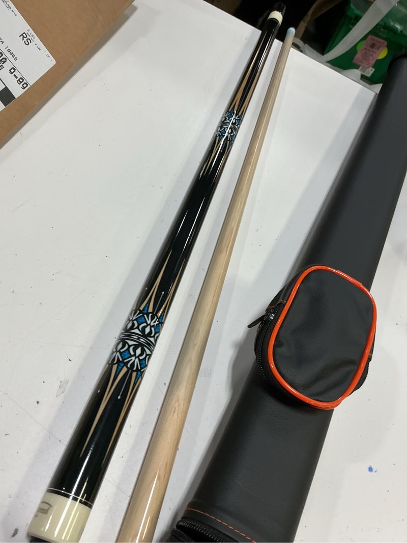 Condition photo showing As Is for Pool Cue Stick with Hard Case Hardwood Canadian Maple Professional Billiard Pool Stick 58" 2-Pieces 19/20oz Pool Stick Set 19 oz CGB-100