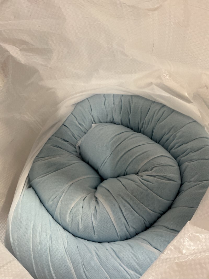 Condition photo showing As Is for Amazon Basics Cooling Gel-Infused Memory Foam Mattress Topper, CertiPUR-US Certified, 3 inches, Queen, Blue