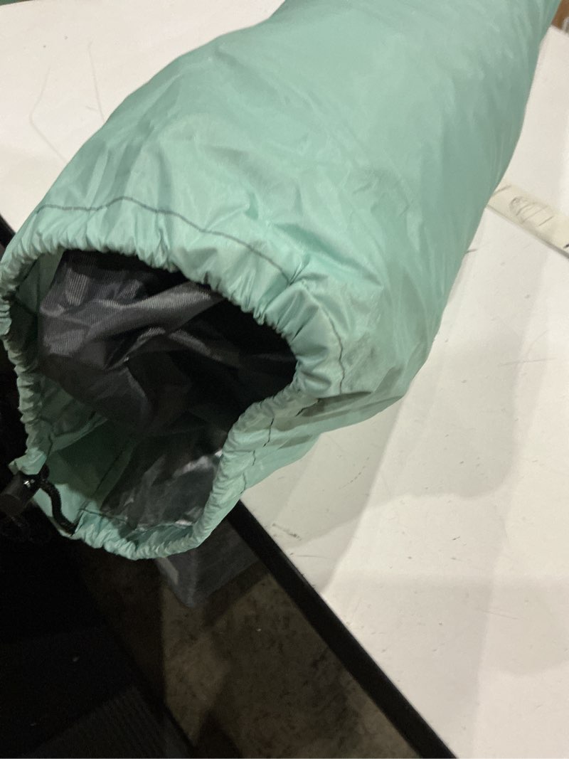Condition photo showing Good Condition for whitefang deluxe pop up beach tent sun shade shelter for 3-4/5-6 person, uv protection, extendable floor with 3 ventilating windows plus carrying bag, stakes, and guy lines mint green xl
