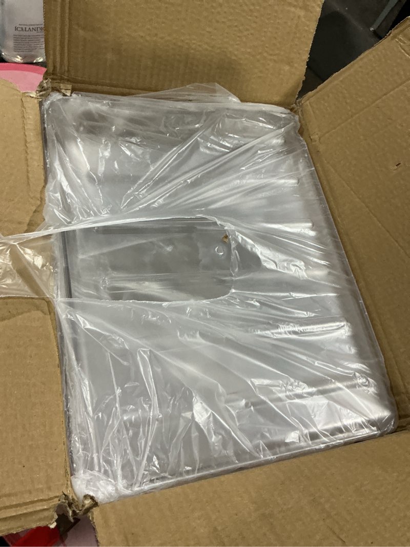 Condition photo showing Good Condition for YKLSLH 4 Trays Paper Organizer Letter Tray - Acrylic Desk File Organizer, Stackable Clear Paper Holder Sorter Office Organizer for Letter/A4, Office File Ipad Books Notes Etc 4 Tier-horizontal