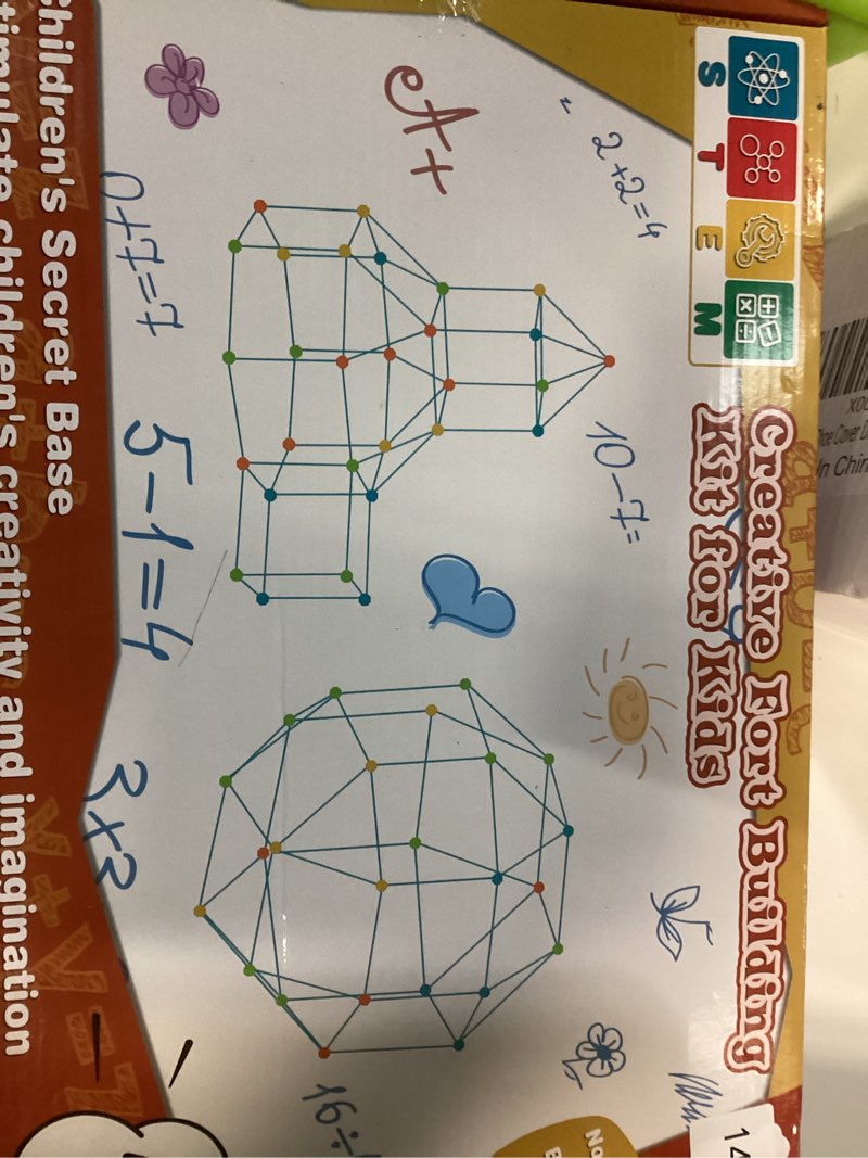 Condition photo showing New/Like New for BZseed Fort Building Kit for Kids DIY Play Tent & STEM Construction Toys Ultimate Indoor/Outdoor Fort Building Activities for Boys & Girls Ages 4-15 Educational Creative Toy Birthday & Festival Gift 146pcs