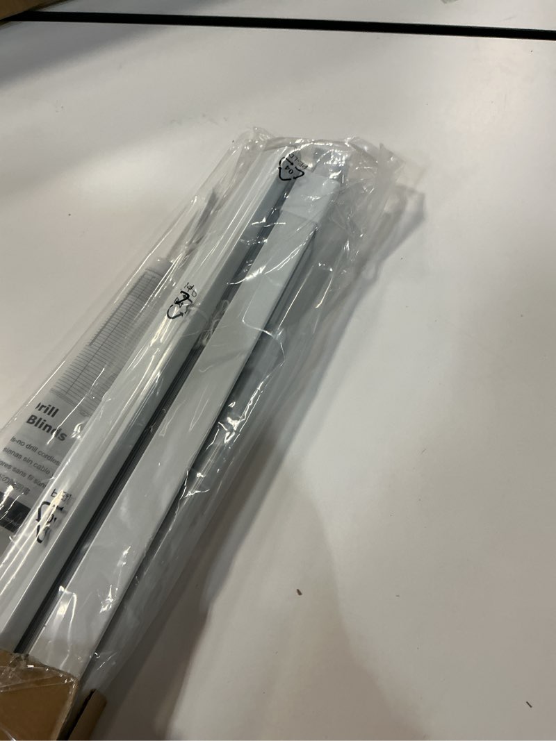 Condition photo showing Good Condition for LazBlinds No Tools No Drill Cordless Aluminum Mini Blinds, 100% Privacy S-Curve Blinds for Windows, Room Darkening Horizontal Window Blinds and Shades for Home, 26" W x 36" H, White White 26" W x 36" H