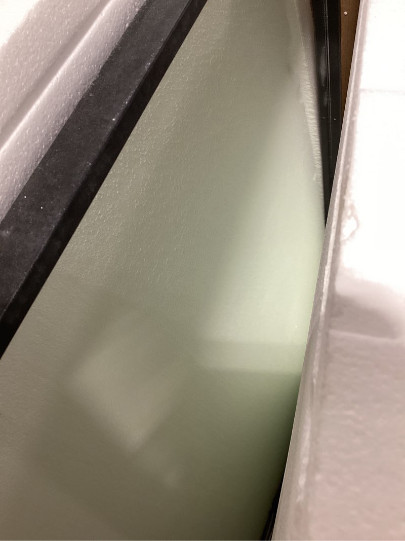 Condition photo showing Good Condition for ushower 2-pack black bathroom mirrors for over sink 24 x 36 inch, metal frame rectangle wall mirror, modern farmhouse vanity mirror, wall mounted matte black 24"lx36"w-2pcs