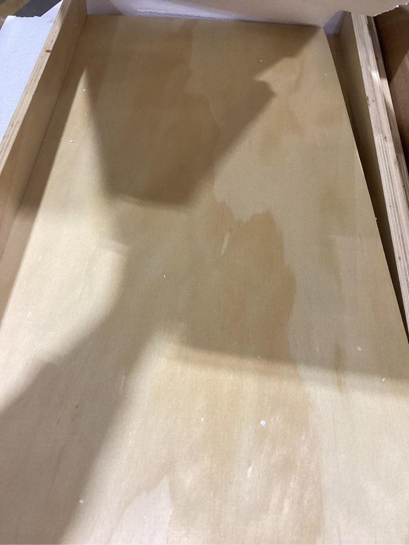 Condition photo showing New/Like New for Urban Legacy Unfinished White Oak Deep Floating Shelves | Easy to Install Accent Modern Floating Shelves with Floating Shelf Brackets| Set of 2 (36" x 11" x 2")