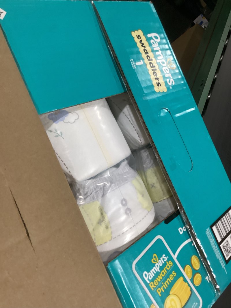 Condition photo showing New/Like New for Pampers Swaddlers Diapers, Size 1 (8-14 lbs), 164 Count, Absorbent, Keeps Baby Dry and Comfortable, Skin Safe Disposable Baby Diaper Size 1 164