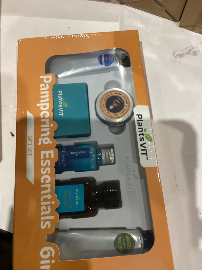 Condition photo showing Good Condition for Pampering Gift for Women - Self Care Valentine's Day Gifts Set, 6 Travel Size Essentials, Moroccan Argan Oil, Beef Tallow, Avocado Oil, Shea Butter, Bath Salt, Candle, Hair & Hand Repair, Foot Cream 6 Count 6.0