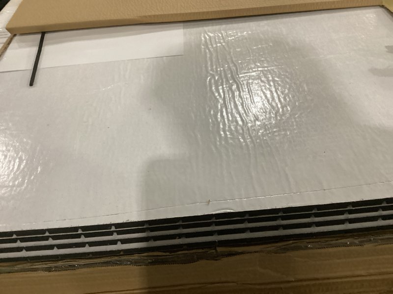 Condition photo showing Good Condition for 4-piece wood slat wall panel for interior wall decor noise cancelling 47.2" x 23.6" peel and stick acoustic decorative 3d sound absorbing wall paneling, natural oak natural oak 4pcs - 47.2" x 23.6"
