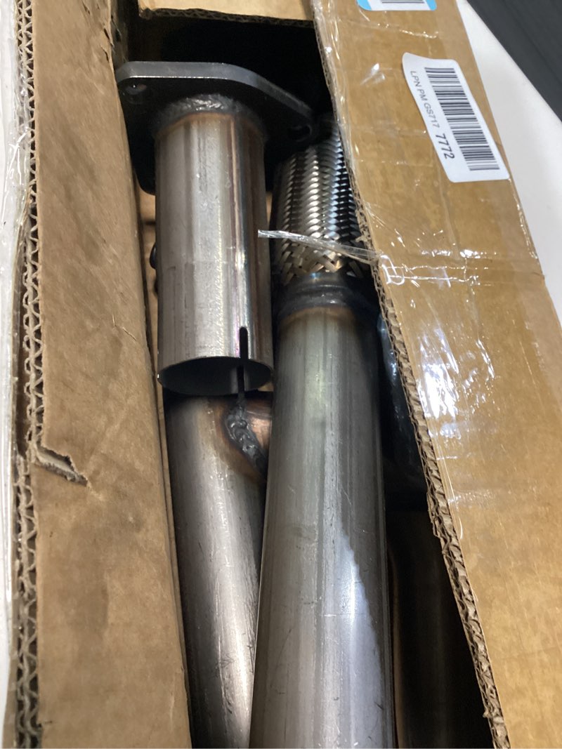 Condition photo showing As Is for direct-fit front flex y pipe compatible for 2009-2015 honda pilot 3.5l