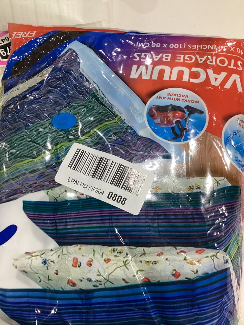 Condition photo showing Good Condition for Spacesaver Premium Vacuum Storage Bags. 80% More Storage! Hand-Pump for Travel! Double-Zip Seal and Triple Seal Turbo-Valve for Max Space Saving! (Jumbo 6 Pack) 6 Jumbo Bags