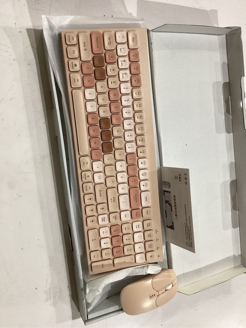Condition photo showing New/Like New for wireless bluetooth keyboard and mouse combo(usb + dual bt),kuyhrf rechargeable multi-device rechargeable wireless bluetooth mouse and keyboard, with silent keys and battery indicator