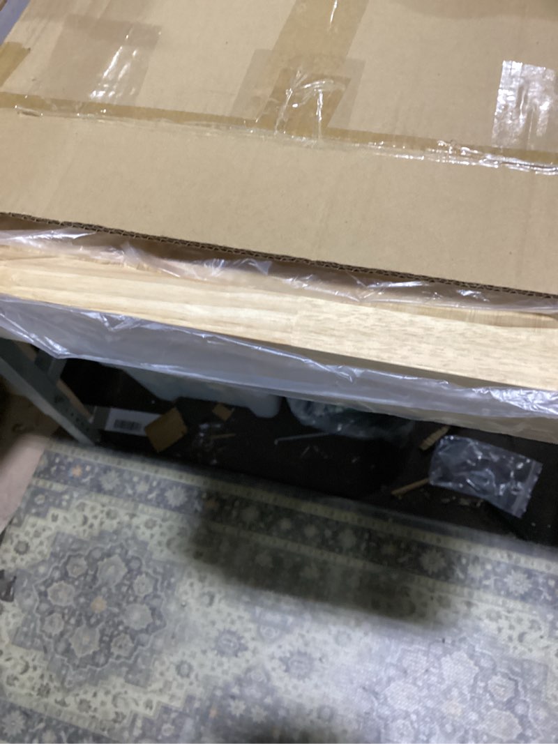 Condition photo showing As Is for wooden pull out cabinet organizer 17" w x 21" d x 3.35" h, heavy duty slide out drawers pull-out home organizers for kitchen cabinets 1 tier-17*21 in