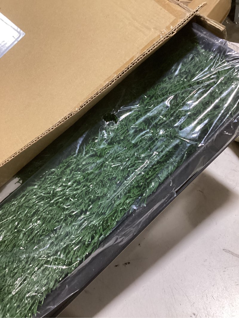 Condition photo showing Good Condition for artificial grass puppy pee pad for dogs and small pets - 16x20 inch, reusable 3-layer potty training pad with tray - dog house and pet supplies by petmaker small 3-layer system