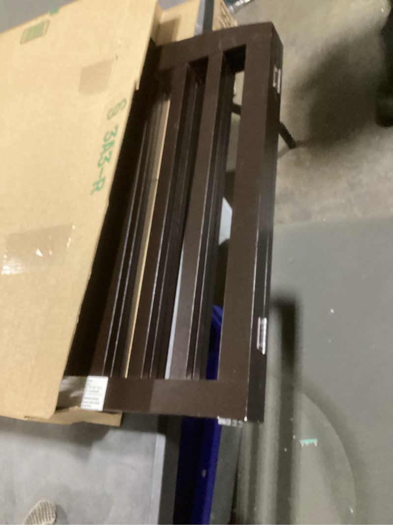 Condition photo showing Good Condition for PAWLAND Wooden Freestanding Foldable Pet Gate for Dogs, 24 inch 3 Panels Step Over Fence, Dog Gate for The House, Doorway, Stairs, Extra Wide (Espresso, 24" Height-3 Panels) Espresso 24" Height-3 Panel