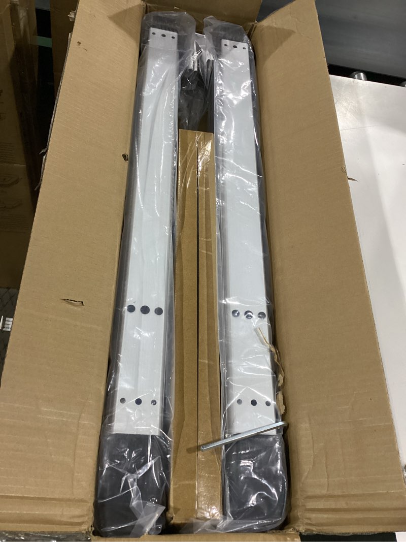 Condition photo showing Good Condition for ski & snowboard rack for car roof with sliding extension, lockable ski racks fits 6 pairs skis or 4 snowboards, universal for all types of cross bars- silver lockable silver