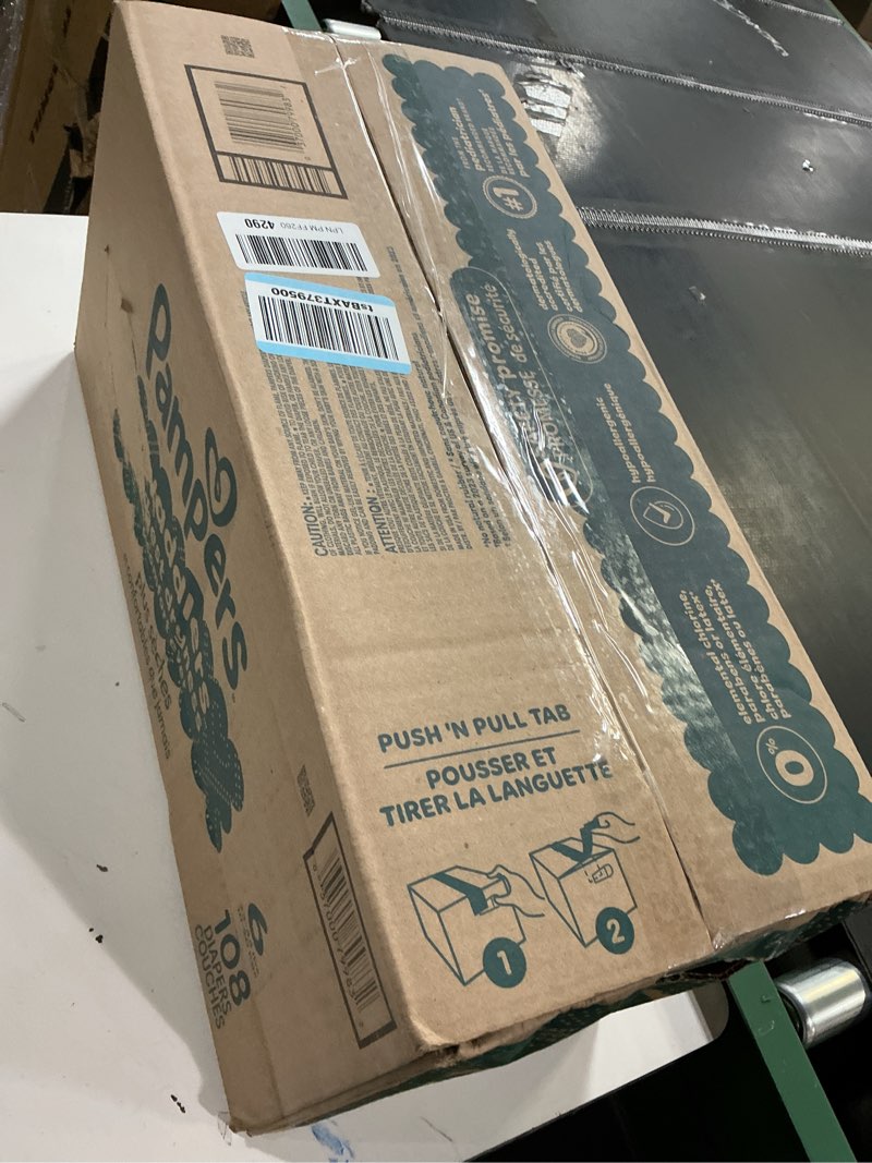 Condition photo showing New/Like New for Pampers Swaddlers Diapers, Size 6 (23-44 lbs), 108 Count, Absorbent, Keeps Baby Dry and Comfortable, Skin Safe Disposable Baby Diaper (Packaging May Vary) Size 6 108