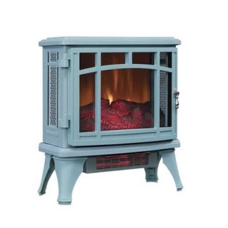 Condition photo showing As Is for duraflame Infrared Quartz Electric Stove Heater - DFI-591-11 - Sky Blue